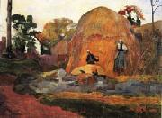 Paul Gauguin Yellow  Hay Ricks(Blond Harvest) painting